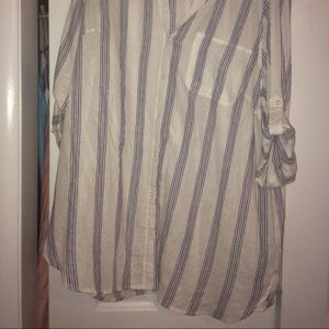 Tops - Oversized Linen Shirt Tops - Oversized Linen Shirt